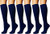 AdisirSox Graduated Compression Socks for Men  and  Women 15-20mmHg Medical  Nursing  for Running  Athletic  Edema  Diabetic  Varicose Veins  Travel  Pregnancy  and  Maternity.  Navy   3 Pair  Large X-Large