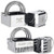 HULISEN Square Biscuit Cutter Set  Cookies Cutter with Handle  Professional Baking Dough Tools  Square  plus Ripple Square