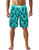 Nonwe Men s Boardshorts Quick Dry Geometric Pattern Sportwear Swimming Shorts Drawstring Blue 42