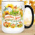 Pumpkin Spice Coffee Mug   Microwave and Dishawasher Safe Autumn Ceramic Cup