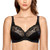 DELIMIRA Women s Lace Minimizer Bras Unlined Full Coverage Wireless Bra Black 38D