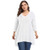 Miqieer Women s Plus Size Long Sleeve Tunic Tops V Neck Casual Shirts Loose Flowy Blouse for Leggings White 2XL
