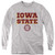 Iowa State University Official Block Text Youth Long Sleeve T Shirt  Athletic Heather  Large