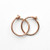 Tiny 14k Rose Gold Fill Hoops 8mm  22 gauge Handmade Minimalist Earrings in Pink Gold. Hypoallergenic Huggie Hoops that Sit Close to Ears