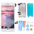 Srinea Screen Replacement for iPhone 7 Plus 5.5'' White, LCD Display Touch Screen with Front Camera, Proximity Sensor, Ear Speaker, Digitizer Frame Assembly and Full Repair Kit for iPhone 7 Plus