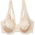 DELIMIRA Women s Plus Size Bra Unlined Underwire Minimizer Full Coverage Beige 36DD