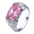 Ransopakul New 925 SilverPink Topaz Gemstone Rings Engagment Jewelry Women Lady Girl  7