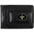 NFL Siskiyou Sports Mens New Orleans Saints Leather Cash  and  Cardholder One Size Black