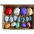 7haofang 16 Pcs Children Wood Colored Stone Stacking Game Building Block Educational Toys
