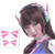 Overwatch D.Va Cosplay Face Temporary Tattoos - 2 Sizes