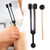 Om136.1 Aluminum Alloy All Black Yoga Tuning Fork  Aluminum Alloy OM136.1 Frequency Tuning Fork Yoga Meditation Tuning Energy Fork with Hammer