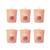 Yankee Candle Lot of 6 Sun-Drenched Apricot Rose Votive Candles
