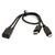 JSER Micro USB Female to USB-C Type C USB 3.1 & Micro USB Male Splitter Extension Charge Cable