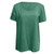 aihihe Plus Size Tunic Tops for Women Short Sleeve Summer Casual Crew Neck Loose Fit T Shirt Blouse Solid Tops Green
