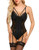 Avidlove Women Lingerie with Garter Belt Lace Teddy Bodysuit Garters One Piece Babydoll Black XXL