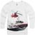 Shirts That Go Little Boys  Long Sleeve Boat  and  Helicopter T-Shirt 6 White