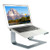 Urmust Laptop Stand for Desk Aluminum Computer Stand for Laptop Riser Holder Notebook Stand Compatible with MacBook Air Pro  Dell  HP  Lenovo Samsung  Alienware All Laptops 11-15.6 inch Bluish Gray