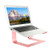 Urmust Laptop Stand for Desk Aluminum Computer Stand for Laptop Riser Holder Notebook Stand Compatible with MacBook Air Pro  Dell  HP  Lenovo Samsung  Alienware All Laptops 11-15.6 inch Rose Gold