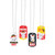 Fun Express CNY Year of The Rat Dog Tag Necklaces - 12 Pieces - Educational and Learning Activities for Kids