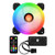 COOLMOON Sunshine 120mm RGB Computer Case PC Cooling Fan with Controller and Remote Quiet Adjustable Colorful Cooling Cooler Computer Cooler RGB CPU Case Fan  Fan with Controller and Remote