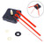 ROSENICE Silent Clock Movement Kits Red Straight Clock Hand for DIY Clock Replacement