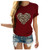 Heart Graphic T-Shirts Womens Valentine s Day Short Sleeve Tees Tops for Wife Gift