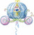 Cinderella Carriage Balloon - 33 Inch Foil Mylar Cinderella Balloon