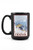 Lantern Press Sun Valley  Idaho - Downhill Snow Skier  15oz Black Ceramic Mug - Dishwasher and Microwave Safe