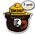 SMOKEY THE BEAR - [CUSTOMI] Firefighting Wildlife Decal Sticker for Car Truck Macbook Laptop Air Pro Vinyl (3 Pack)