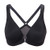 DELIMIRA Women s Underwire Support Unlined Plunge Full Coverage Racerback Front Closure Bras Black 38DD