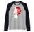 Japanese Samurai Warrior Retro Japan Calligraphy Rising Sun Raglan Baseball Tee