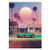 MrMint Stickers Synthwave Sunset Drive Water Bottle Decals  3 Pcs Pack  3x4 Inch