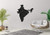 Wall Sticker India Map Outline Country Travel World Vinyl Mural Decal Art Decor EH3177