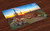Lunarable Saguaro Place Mats Set of 4  Sun is Setting Between Saguaros Wildflowers in The Sonoran Desert Scene Picture  Washable Fabric Placemats for Dining Room Kitchen Table Decor  Orange Olive