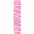 Offray Zebra Crystal Craft Ribbon, 3/8-Inch x 12-Feet, Pink