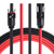 BTSKY 20 Feet 10AWG Extension Cable with Female and Male Connector Solar Panel Adaptor Kit Tool  20FT Red  plus 20FT Black