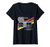 Womens Nintendo NES Controller Retro Stripe 85 V-Neck T-Shirt