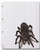 1art1 Spiders Mouse Pad - Tarantula On College Block  9 x 7 inches