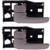 ECCPP Door Handles Interior Inside Inner Front Rear Driver Side for 2001-2007 for Toyota Sequoia 2004-2006 for Toyota Tundra Gray 2pcs