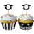 Creative Converting 12 Count Personalization Grad Cupcake Wrappers with Picks