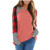 SALIFUN Womens Long Sleeve Shirts Pullover Plaid Striped Color Block Raglan T Shirt Blouses Loose Fit Tunic Tops Sweater