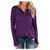SALIFUN Womens Pullover Tops Lightweight Button V-Neck Long Sleeve Shirts Blouses Comfy Sweatshirts Loose Fit Tunic Tops