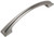 10 Pack - Cosmas 124-128SN Satin Nickel Modern Arch Cabinet Hardware Handle Pull - 5 inch Inch  128mm  Hole Centers