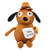Lonyi 9.8inch This is Fine Meme Coffee Dog Plush Toy Soft Stuffed Doll Birthday Gift