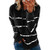 Womens Color Block Hoodie Sweatshirts Tunic Pullover Tops Long Sleeve Drawstring Shirts Black