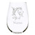 Horse with name 17 oz. stemless wine glass
