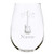 Guitar with name 17 oz. stemless wine glass