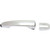 Exterior Door Handle For 2011-2015 Kia Sorento Rear  Driver Side Chrome Plastic