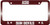 Stainless Steel License Plate Frame - ASU Sun Devils