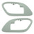 Interior Inside Door Handle Trim Bezels Gray Pair Set for Chevy GMC Truck